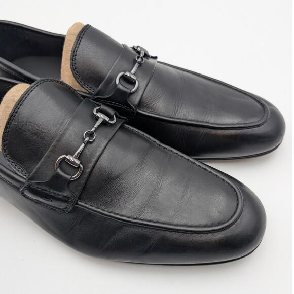 Nordstrom Cooper Bit Loafer Shoes Slip-On Men's Black Size US11M EU44 - Picture 10 of 11